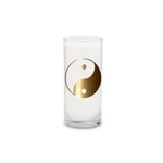 MAGISCHE KERZE Weiß mit dem goldenen Etiket weiß 14 x 6,5 cm Ying & Yang