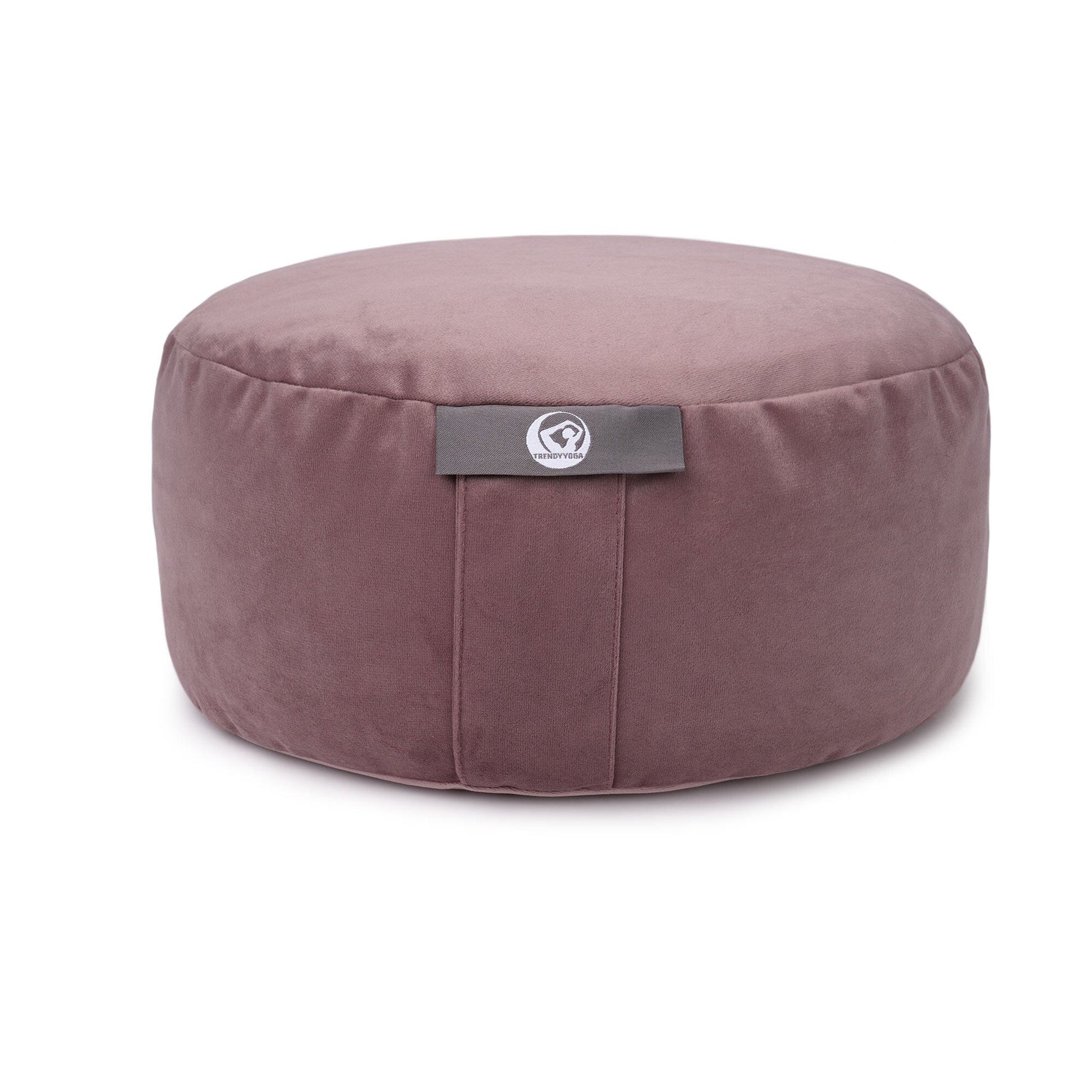 Mediationskissen SAMT mauve Buchweizenschalen 33 x 33 x 15 cm