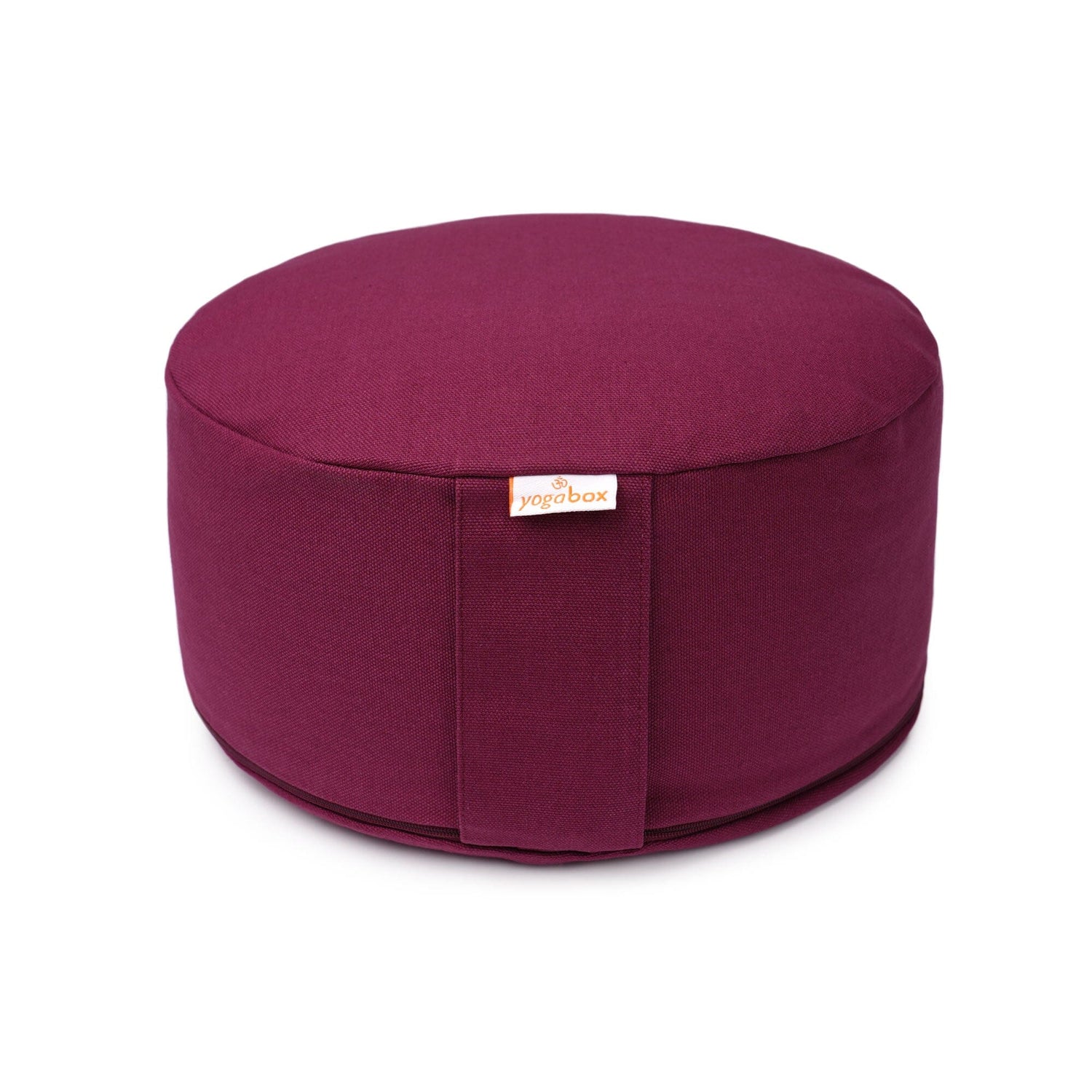 Meditationskissen BASIC aubergine Buchweizenschalen 30 x 30 x 13 cm