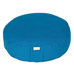Meditationskissen BASIC extra FLACH petrol 35 x 35 x 8 cm Buchweizenschalen