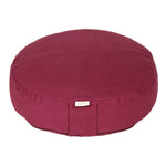 Meditationskissen BASIC extra FLACH aubergine 35 x 35 x 8 cm Buchweizenschalen