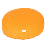 Meditationskissen BASIC extra FLACH orange 35 x 35 x 8 cm Buchweizenschalen