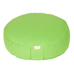 Meditationskissen BASIC extra FLACH apfelgrün Buchweizenschalen 35 x 35 x 8 cm