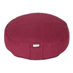 Meditationskissen BASIC extra FLACH aubergine Buchweizenschalen 35 x 35 x 8 cm