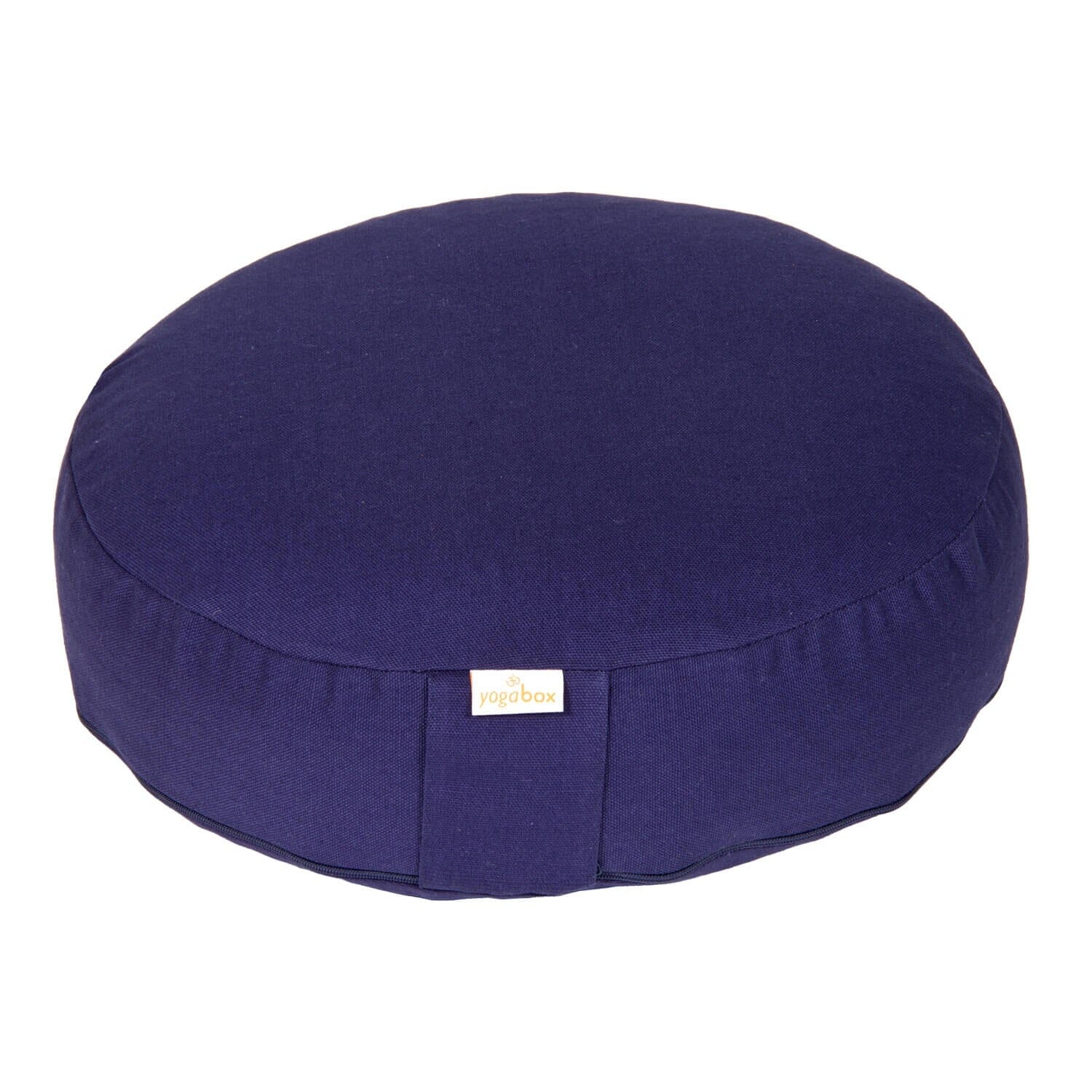 Meditationskissen BASIC extra FLACH dunkelblau Buchweizenschalen 35 x 35 x 8 cm