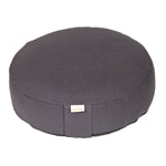 Meditationskissen BASIC extra FLACH grau Buchweizenschalen 35 x 35 x 8 cm