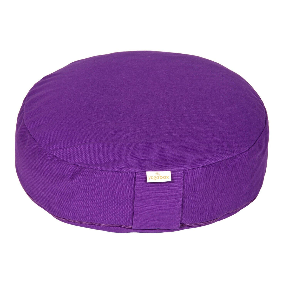 Meditationskissen BASIC extra FLACH lila Buchweizenschalen 35 x 35 x 8 cm