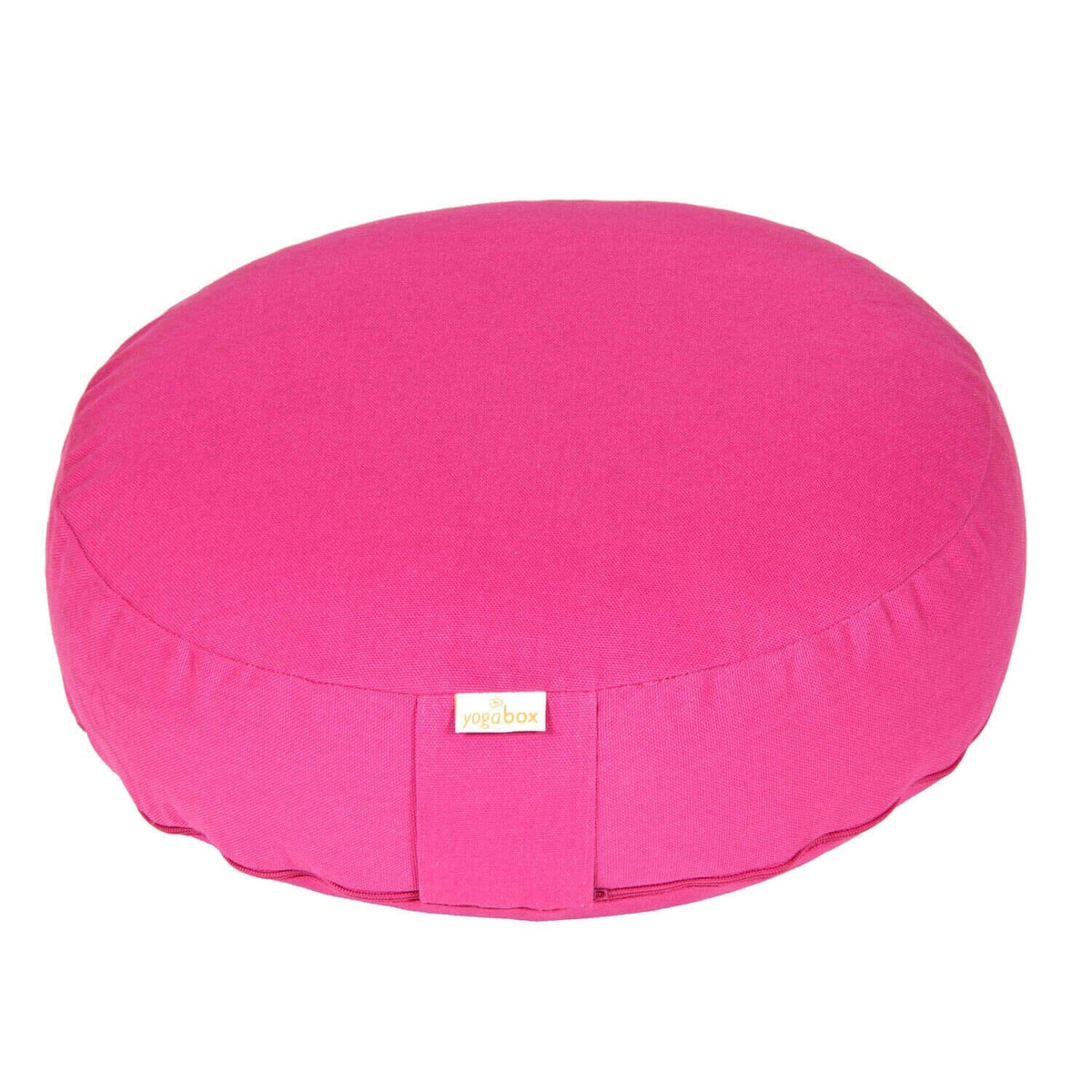 Meditationskissen BASIC extra FLACH magenta Buchweizenschalen 35 x 35 x 8 cm