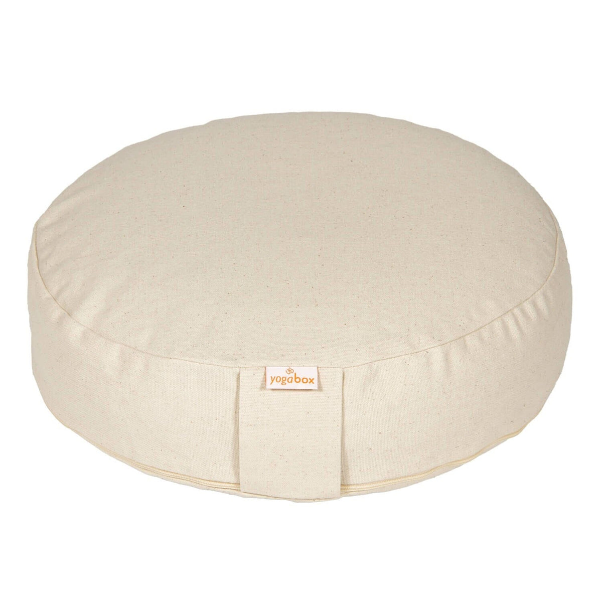 Meditationskissen BASIC extra FLACH natur Buchweizenschalen 35 x 35 x 8 cm