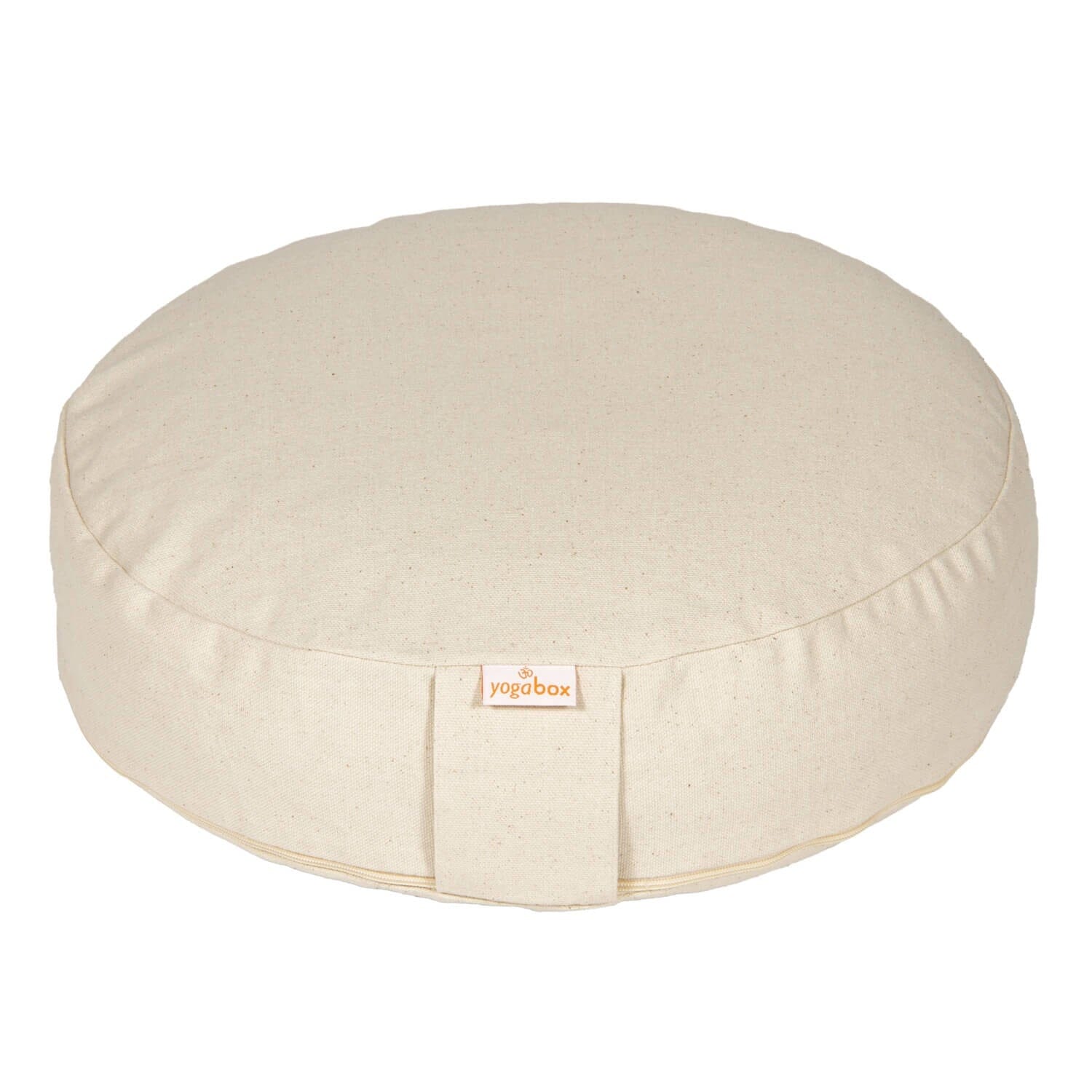 Meditationskissen BASIC extra FLACH natur Buchweizenschalen 35 x 35 x 8 cm