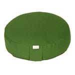 Meditationskissen BASIC extra FLACH olivgrün Buchweizenschalen 35 x 35 x 8 cm