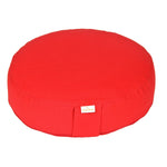 Meditationskissen BASIC extra FLACH rot Buchweizenschalen 35 x 35 x 8 cm