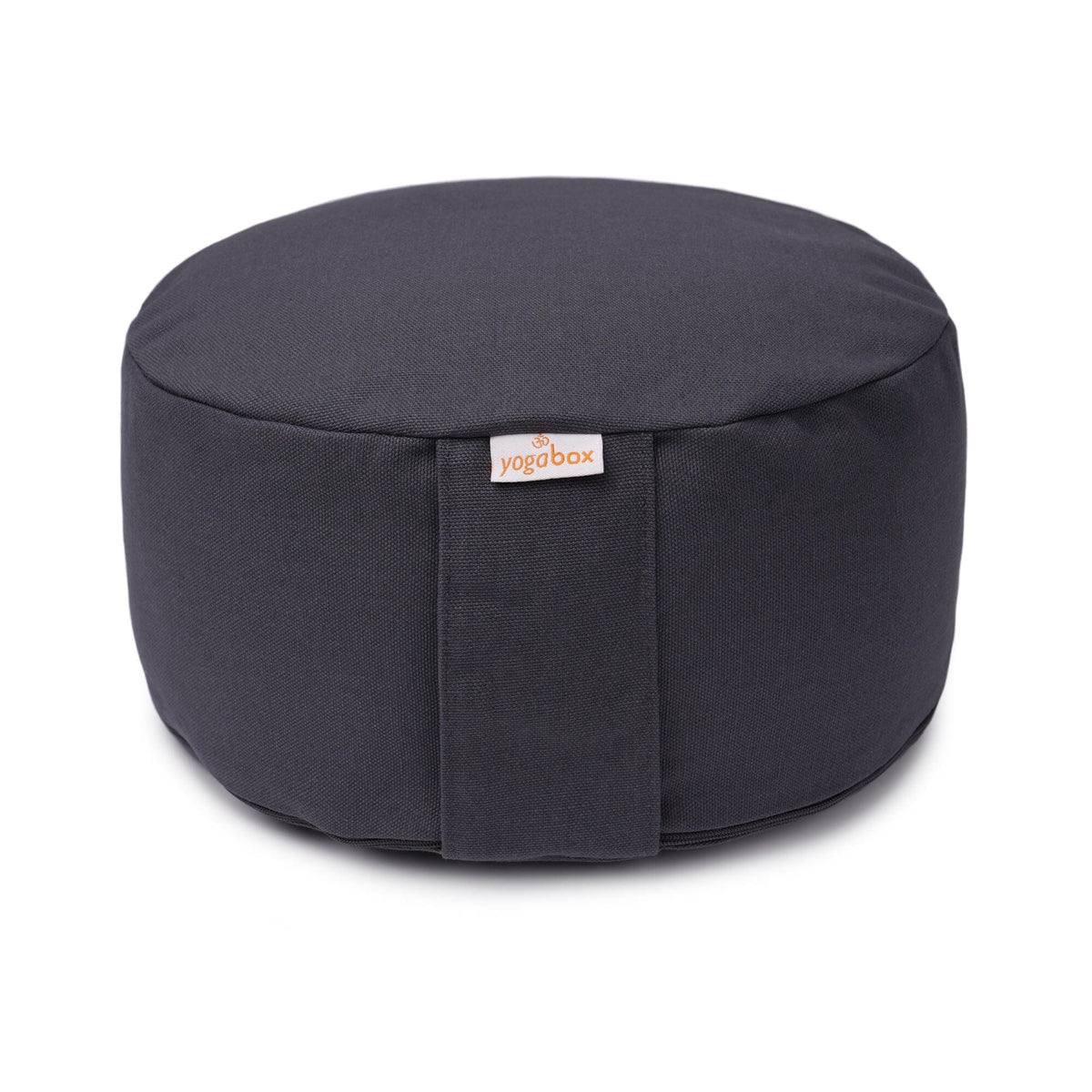 Meditationskissen BASIC grau Buchweizenschalen 30 x 30 x 13 cm