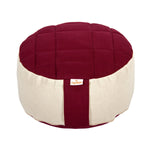 Meditationskissen BASIC Premium aubergine / natur Buchweizenschalen 30 x 30 x 13 cm