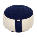 Meditationskissen BASIC Premium dunkelblau / natur Buchweizenschalen 30 x 30 x 13 cm