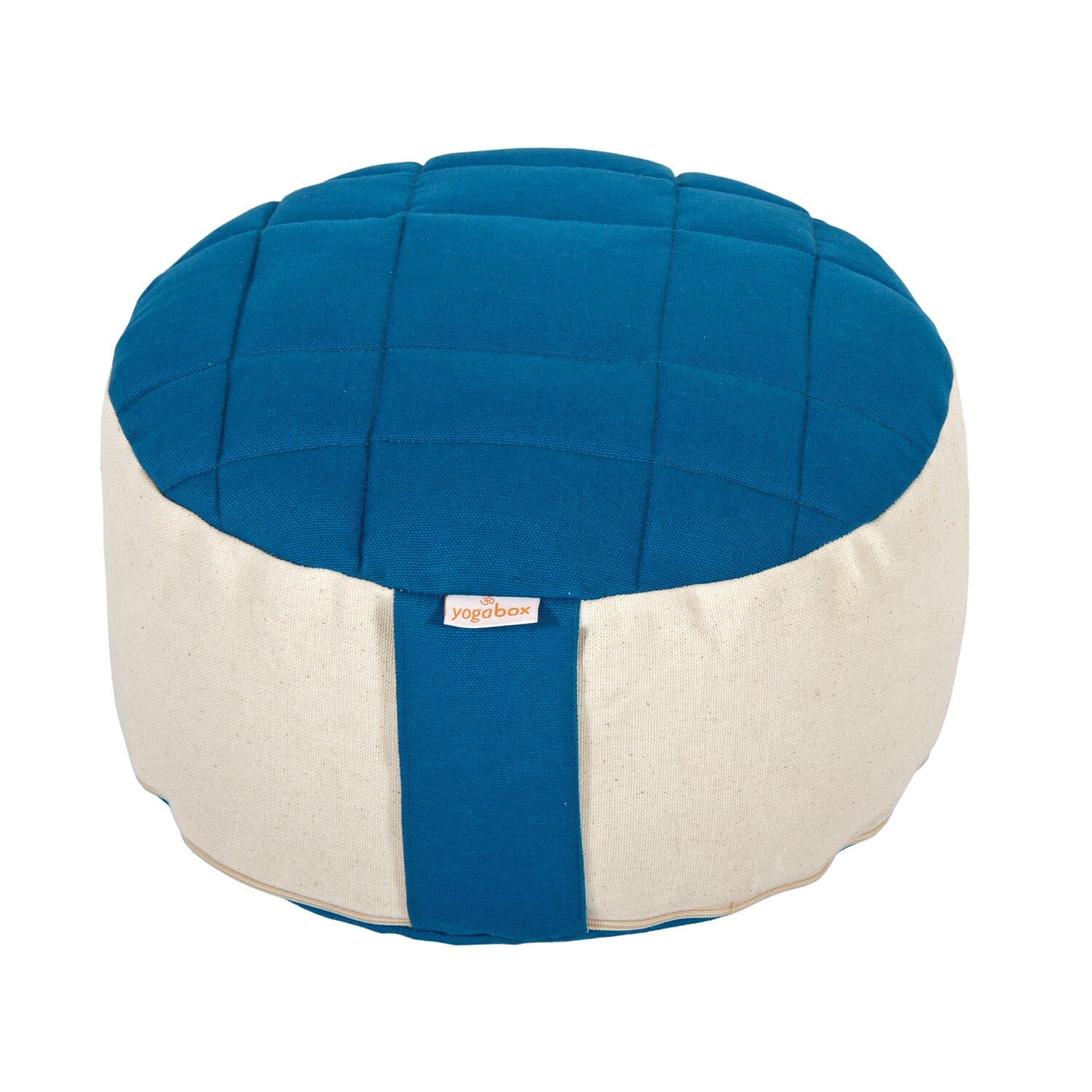 Meditationskissen BASIC Premium petrol / natur Buchweizenschalen 30 x 30 x 13 cm