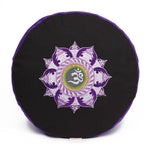 Meditationskissen Glückssitz® Lotus Stick lila / schwarz 