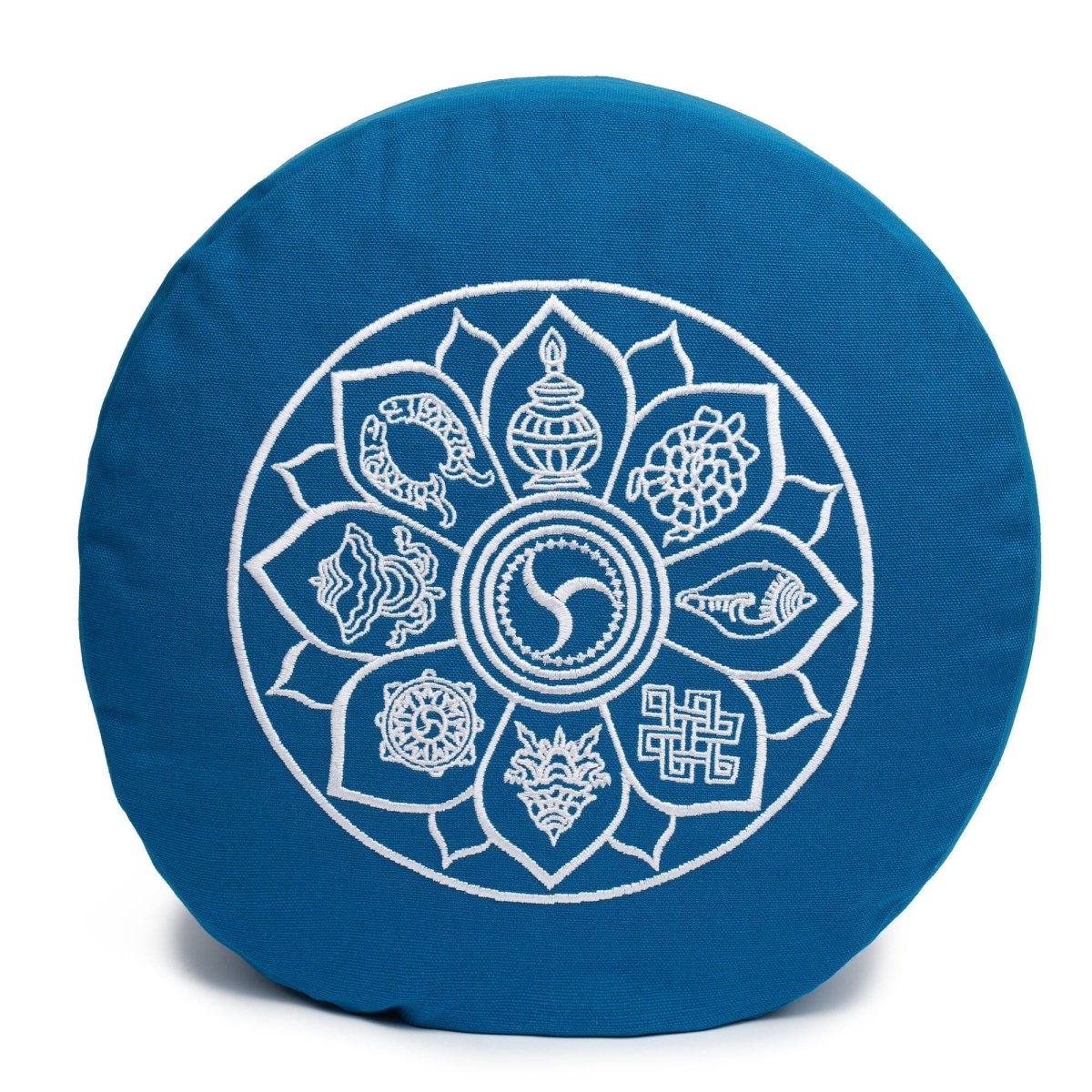 Meditationskissen Glückssitz® 8 Glückverheißende Symbole - YOVANA GmbH • yogabox.de