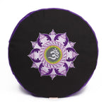 Meditationskissen Glückssitz® Lotus Stick lila / schwarz - YOVANA GmbH • yogabox.de