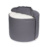 Meditationskissen Rondo Big BASIC grau 35 x 35 x 25 cm Buchweizenschalen