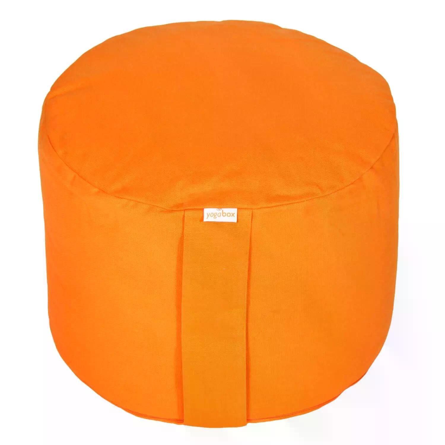 Meditationskissen Rondo Big BASIC orange Buchweizenschalen 35 x 35 x 25 cm