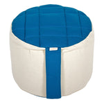 Meditationskissen Rondo Big Premium petrol / natur Buchweizenschalen 35 x 35 x 25 cm