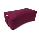 Meditationskissen SQUARE aubergine Buchweizenschalen 38 x 20 x 13 cm