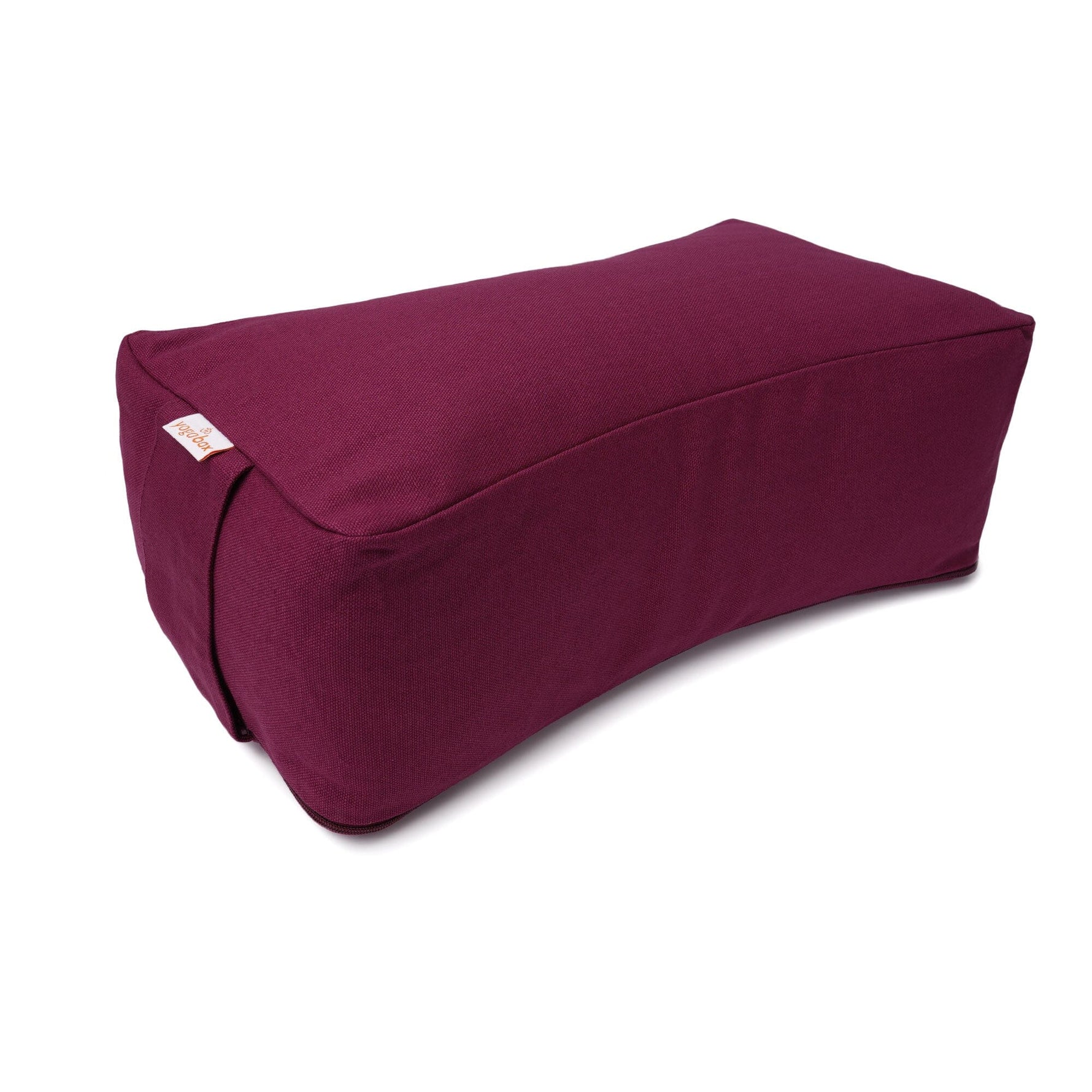 Meditationskissen SQUARE aubergine Buchweizenschalen 38 x 20 x 13 cm