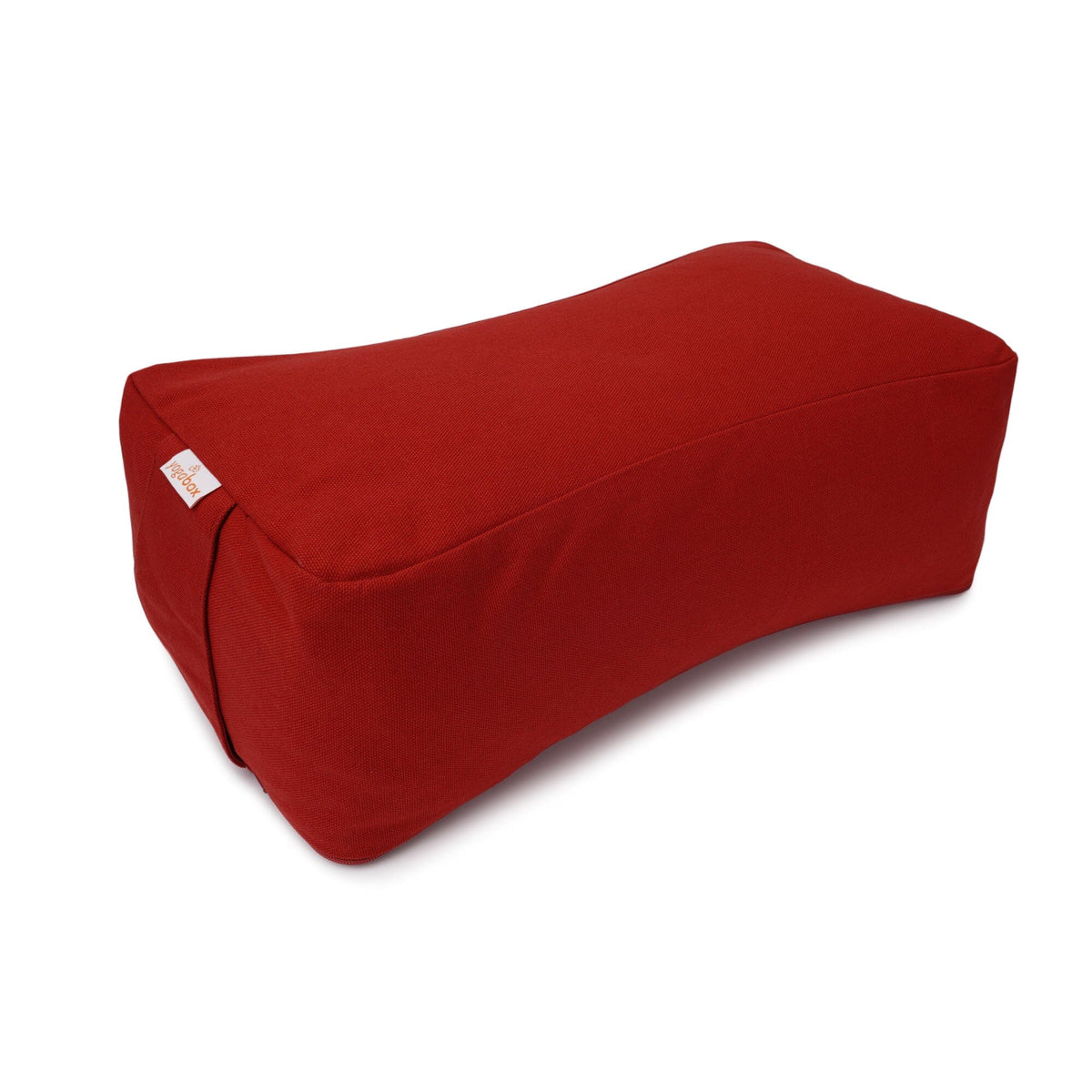 Meditationskissen SQUARE bordeaux Buchweizenschalen 38 x 20 x 13 cm