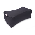 Meditationskissen SQUARE grau Buchweizenschalen 38 x 20 x 13 cm