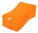 Meditationskissen SQUARE orange Buchweizenschalen 38 x 20 x 13 cm