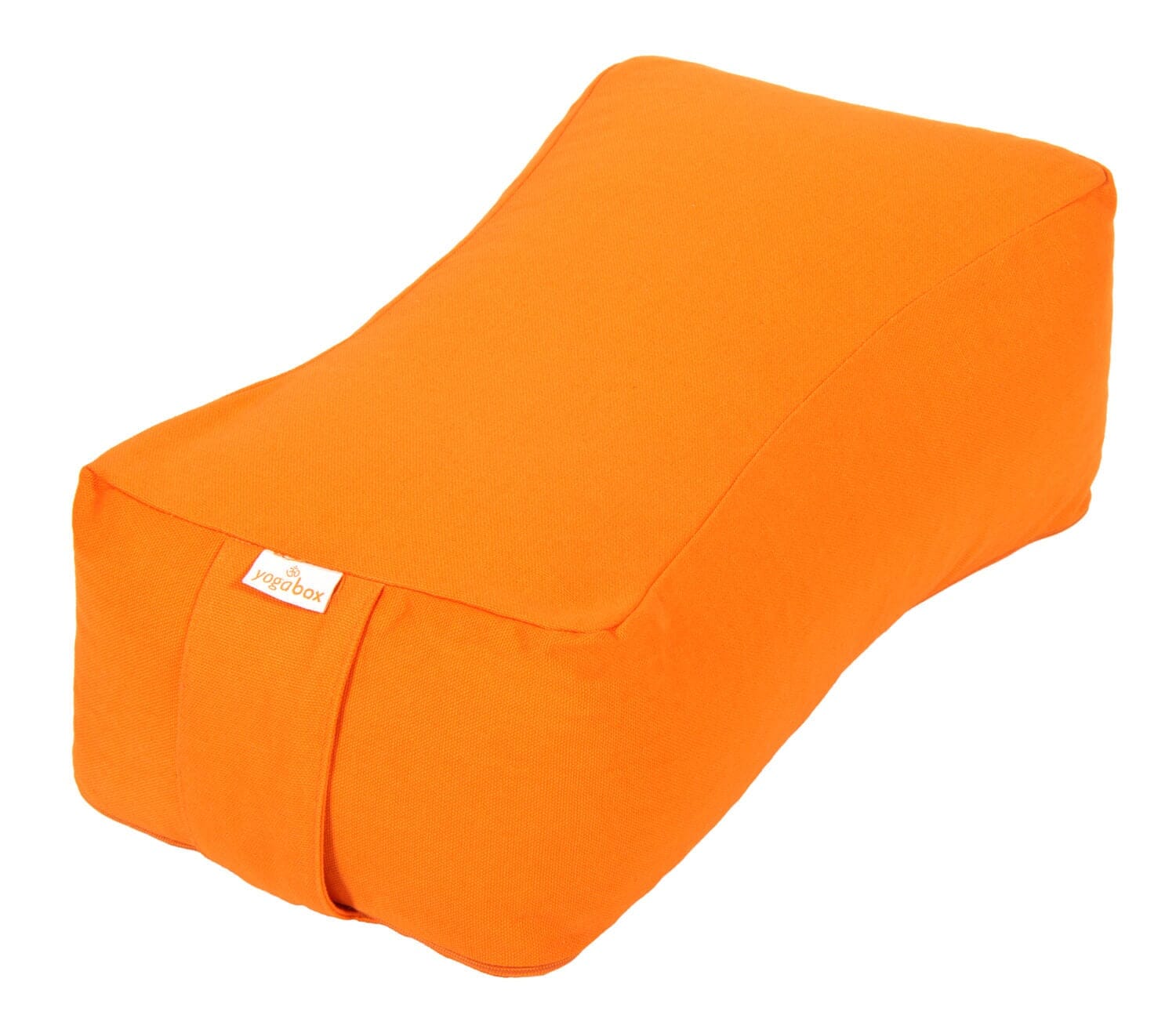 Meditationskissen SQUARE orange Buchweizenschalen 38 x 20 x 13 cm