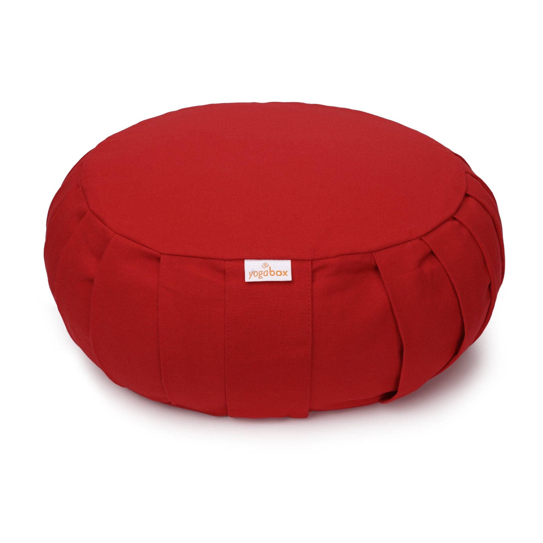 Meditationskissen / Yogakissen Zafu BASIC mit ZIP bordeaux Buchweizenschalen 31 x 31 x 15 cm