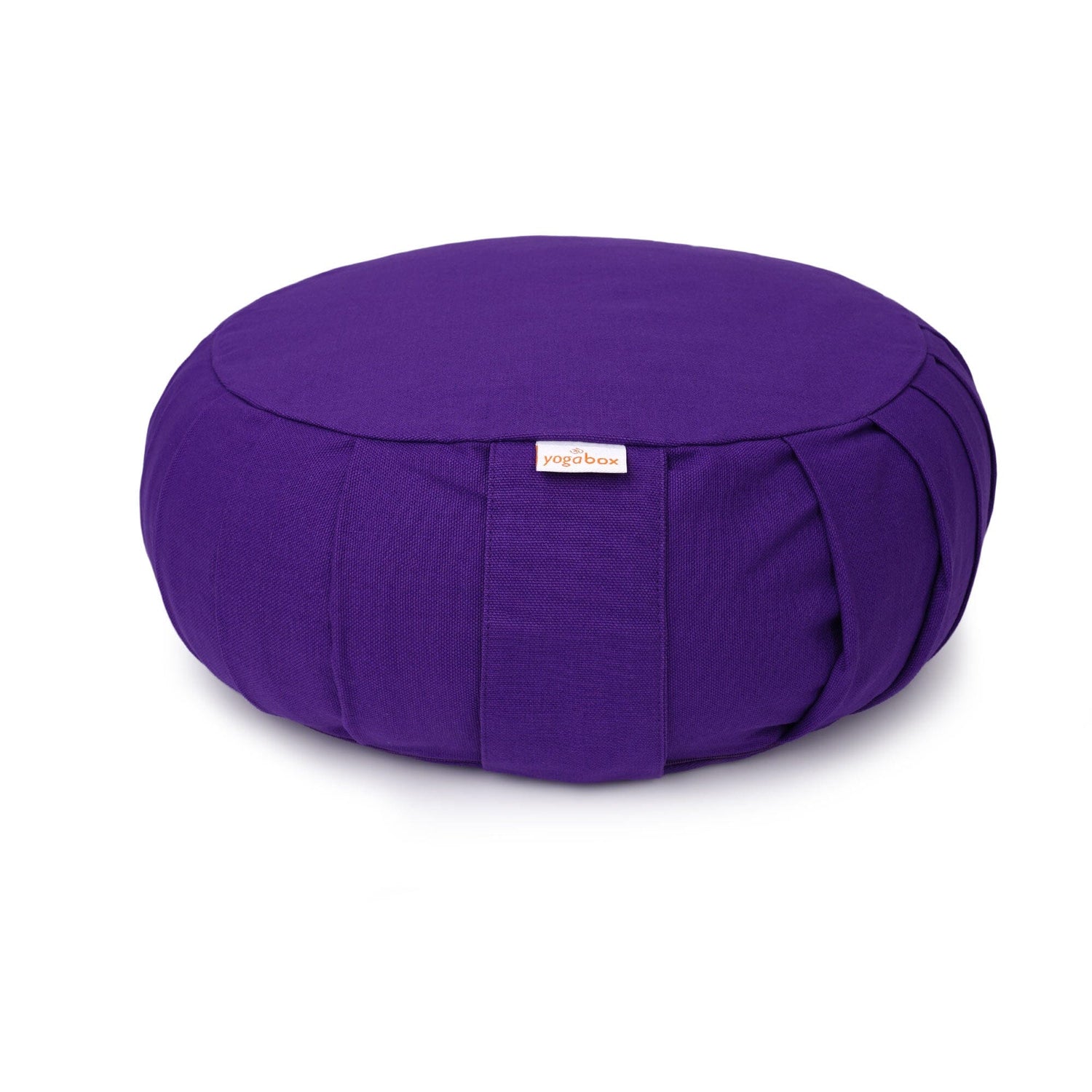 Meditationskissen / Yogakissen Zafu BASIC mit ZIP lila Buchweizenschalen 31 x 31 x 15 cm