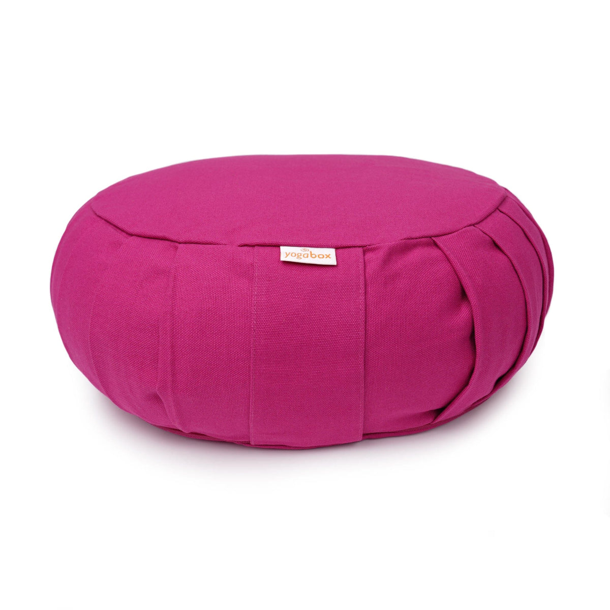 Meditationskissen / Yogakissen Zafu BASIC mit ZIP magenta Buchweizenschalen 31 x 31 x 15 cm