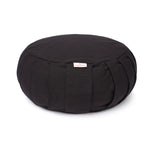 Meditationskissen / Yogakissen Zafu BASIC mit ZIP schwarz Buchweizenschalen 31 x 31 x 15 cm