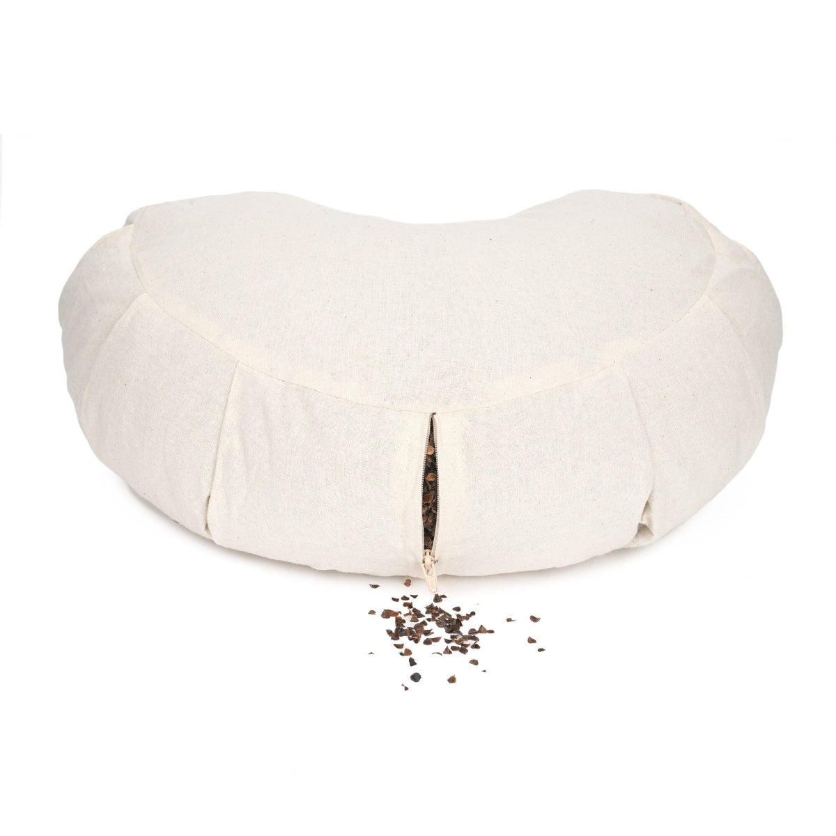 Meditationskissen Zafu ZEN Halbmond BASIC mit ZIP 