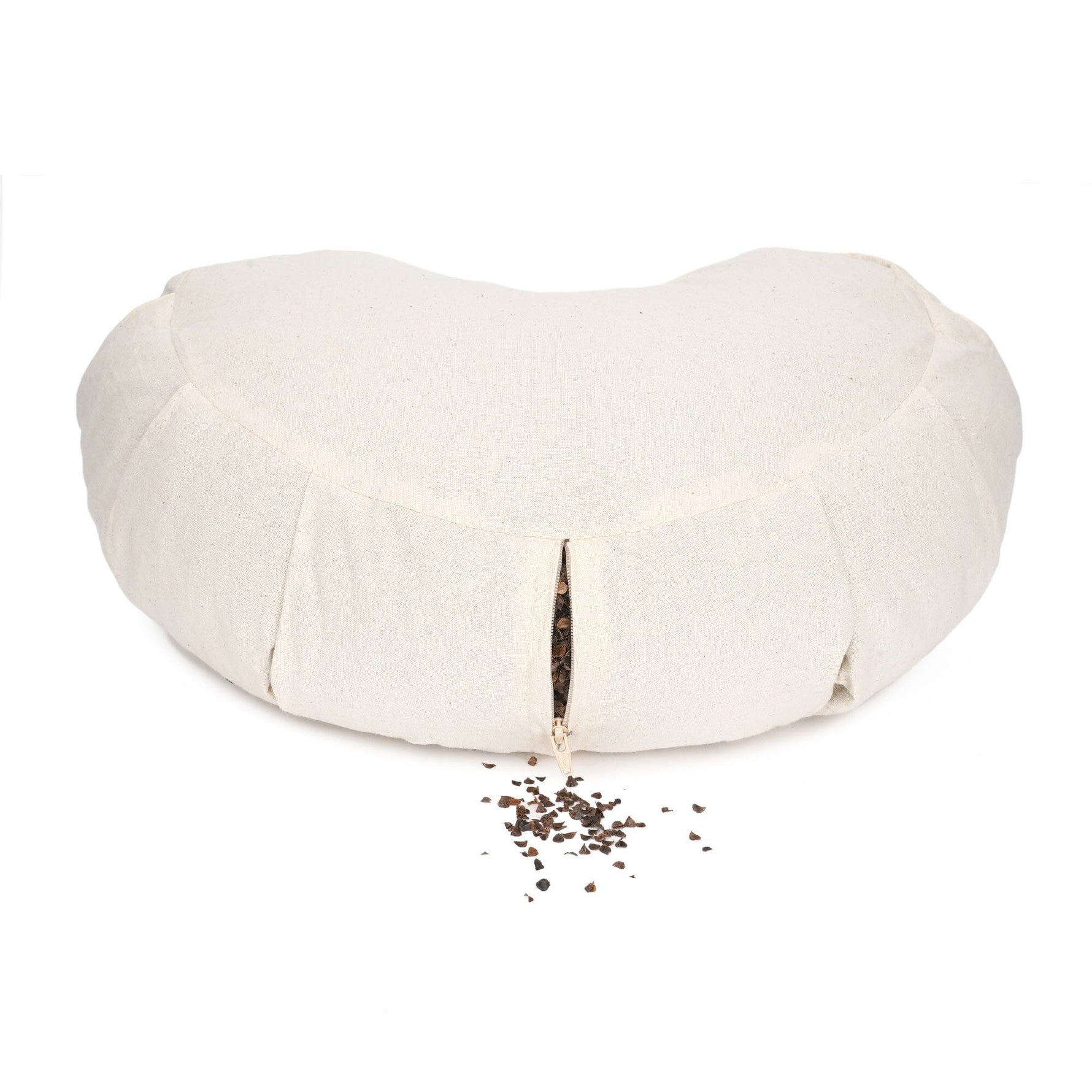 Meditationskissen Zafu ZEN Halbmond BASIC mit ZIP 