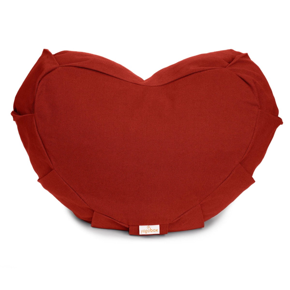 Meditationskissen Zafu ZEN Halbmond BASIC mit ZIP bordeaux Buchweizenschalen 42 x 42 x 15 cm