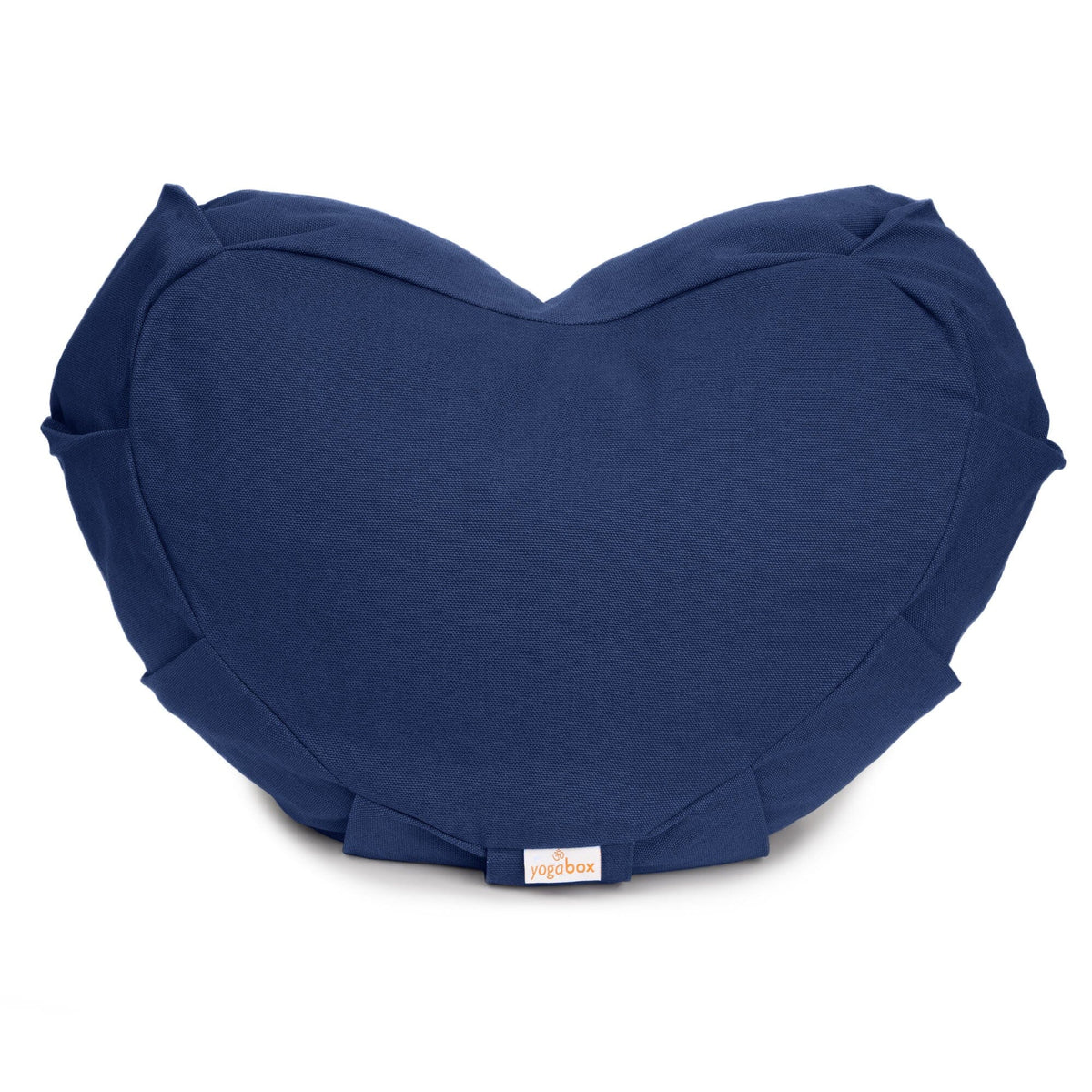 Meditationskissen Zafu ZEN Halbmond BASIC mit ZIP dunkelblau Buchweizenschalen 42 x 42 x 15 cm