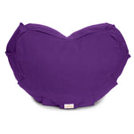 Meditationskissen Zafu ZEN Halbmond BASIC mit ZIP lila Buchweizenschalen 42 x 42 x 15 cm