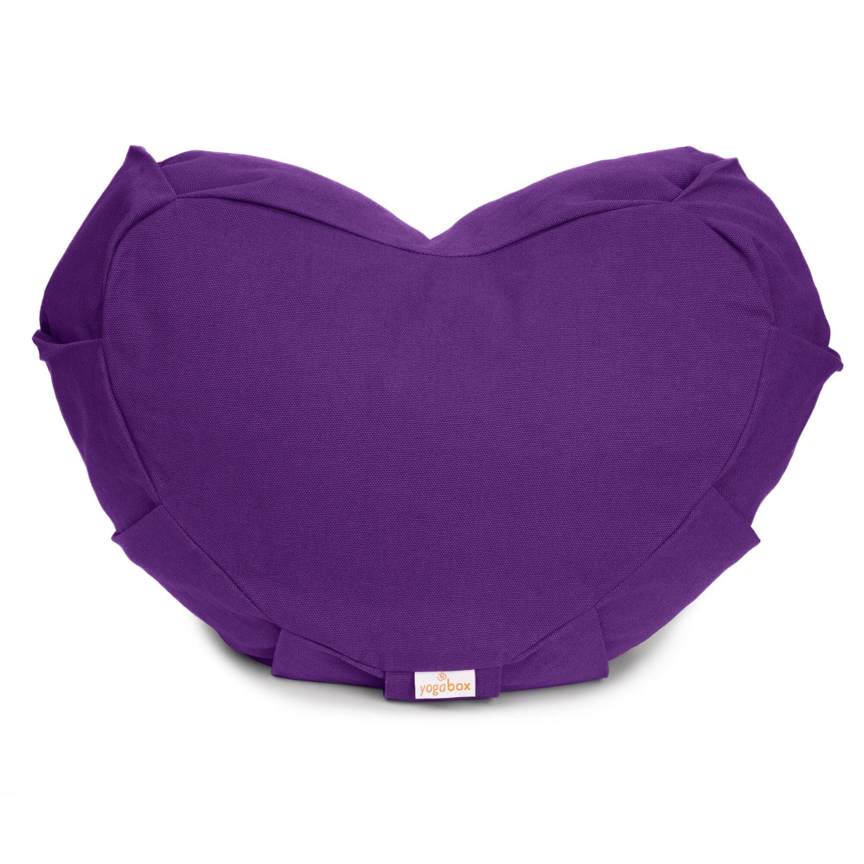 Meditationskissen Zafu ZEN Halbmond BASIC mit ZIP lila Buchweizenschalen 42 x 42 x 15 cm