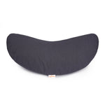 Yogakissen Halbmond BASIC grau 40 x 17 x 12 cm Buchweizenschalen