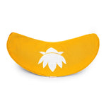 Yogakissen Halbmond BASIC Lotus Stick weiß dotter 40 x 17 x 12 cm Buchweizenschalen