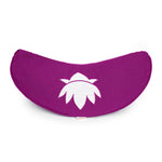 Yogakissen Halbmond BASIC Lotus Stick weiß magenta 40 x 17 x 12 cm Buchweizenschalen
