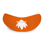Yogakissen Halbmond BASIC Lotus Stick weiß orange 40 x 17 x 12 cm Buchweizenschalen
