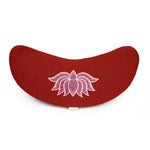 Yogakissen Halbmond BASIC Lotus Stick multicolor bordeaux 40 x 17 x 12 cm Buchweizenschalen