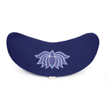 Yogakissen Halbmond BASIC Lotus Stick multicolor dunkelblau 40 x 17 x 12 cm Buchweizenschalen