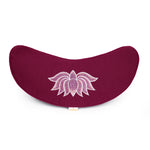 Yogakissen Halbmond BASIC Lotus Stick multicolor aubergine 40 x 17 x 12 cm Buchweizenschalen