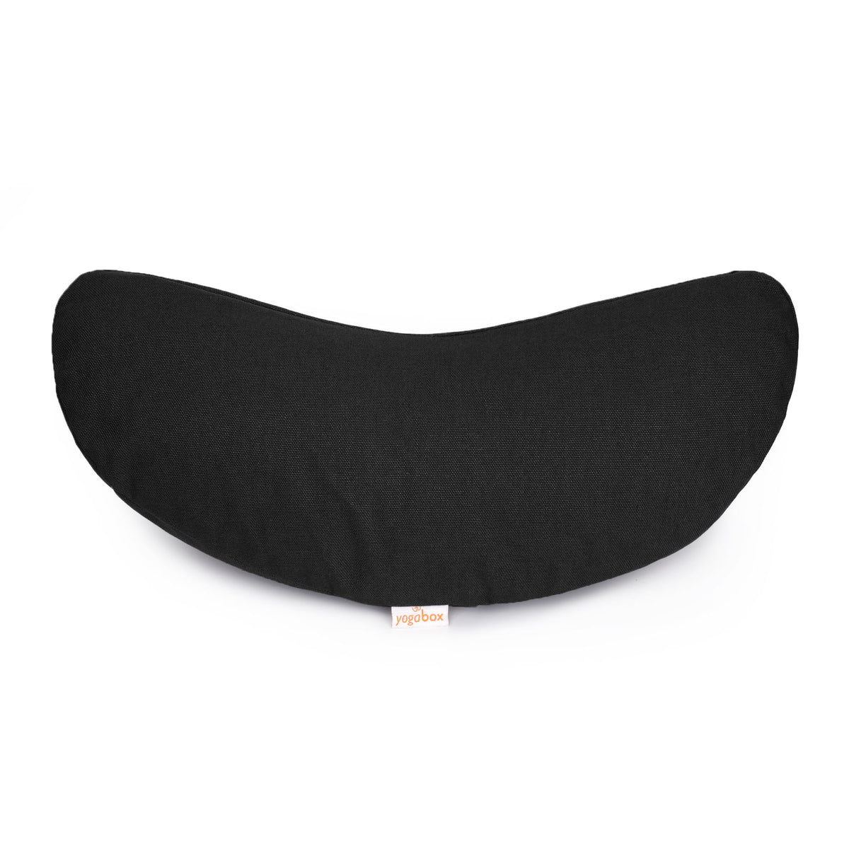 Yogakissen Halbmond BASIC schwarz 40 x 17 x 12 cm Buchweizenschalen